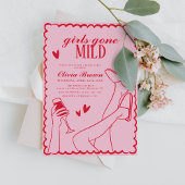 Invitation Les filles sont parties à la Fête des mariées de s