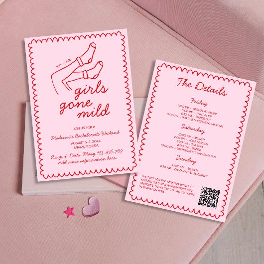 Invitation Les Filles Sont Passées La Main Douce Tirée Bachel