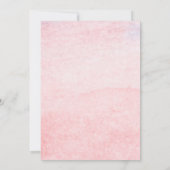 Invitation Les filles sous le Baby shower d'aquarelle de la m (Dos)