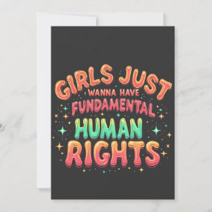Invitation Les filles veulent juste avoir l'égalité humaine f
