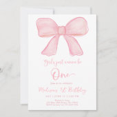 Invitation Les filles veulent juste être un garçon rose 1er a (Devant)