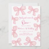 Invitation Les filles veulent juste être un garçon rose 1er a (Devant)