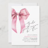 Invitation Les filles veulent juste être un garçon rose 1er a (Devant)