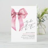 Invitation Les filles veulent juste être un garçon rose 1er a (Debout devant)