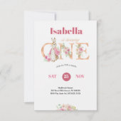 Invitation Les filles veulent juste être un garçon rose 1er a (Devant)