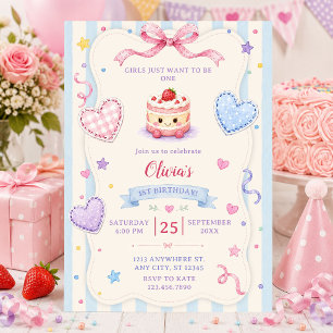 Invitation Les filles veulent juste être un gâteau d'annivers