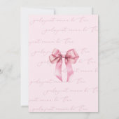 Invitation Les filles veulent juste être une bow rose jumelle (Dos)