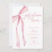 Invitation Les filles veulent juste tourner un cou rose 1er a (Devant)