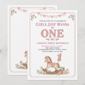 Invitation Les Filles Veulent Tout Simplement Être Un Anniver (Devant / Derrière)