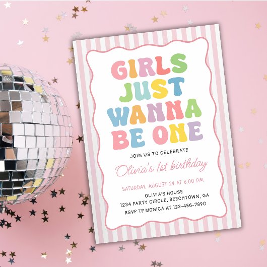 Invitation Les Filles Veulent Tout Simplement Être Un Anniver