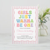 Invitation Les Filles Veulent Tout Simplement Être Un Anniver (Debout devant)
