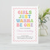 Invitation Les Filles Veulent Tout Simplement Être Une Fête D (Debout devant)