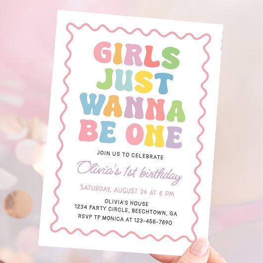 Invitation Les Filles Veulent Tout Simplement Être Une Fête D