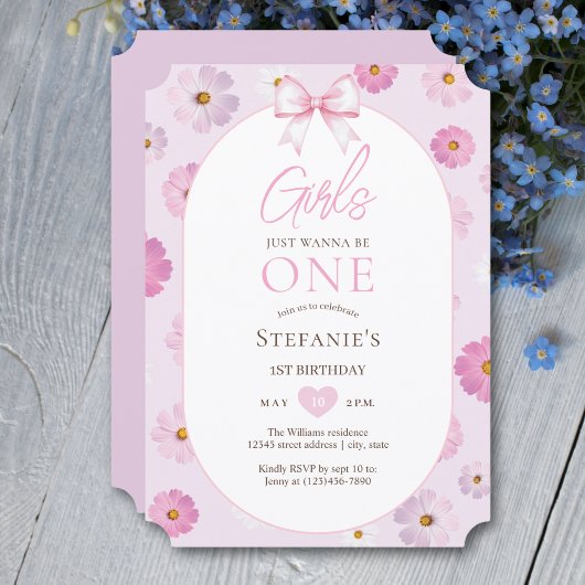 Invitation Les Filles Veulent Tout Simplement Être Une Fille