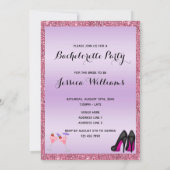Invitation Les Filles Veux Juste Avoir Fun Bachelorette Party (Dos)
