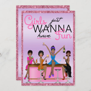 Invitation Les Filles Veux Juste Avoir Fun Bachelorette Party