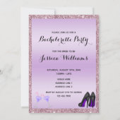 Invitation Les Filles Veux Juste Avoir Fun Bachelorette Party (Dos)