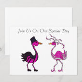 Invitation Les Flamants Nous Rejoignent (Devant / Derrière)