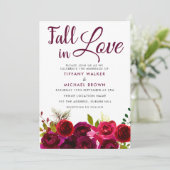 Invitation Les Fleurs Bourguignonnes Tombent Dans La Faire-pa (Debout devant)