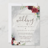 Invitation Les Fleurs Classiques Mariages De (Devant)