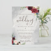 Invitation Les Fleurs Classiques Mariages De (Debout devant)