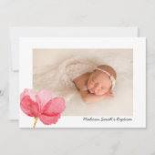 Invitation Les fleurs d'aquarelle christifient l'invitation a (Devant)