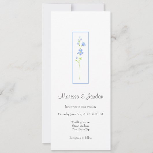 Invitation Les fleurs d'aquarelle de l'échelle de Jacob (Devant)