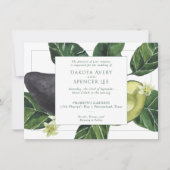 Invitation Les fleurs d'Avocado | Mariage de fruits rustiques (Devant)