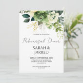 Invitation Les Fleurs Et La Répétition De La Verdure (Debout devant)