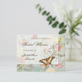 Invitation Les Fleurs Peony Rose Tulip Floral Flowers Mariage (Debout devant)
