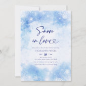 Invitation Les flocons de neige d'hiver Neige dans l'amour Fê (Devant)