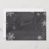 Invitation Les flocons de neige d'hiver Serez-vous ma femme d (Dos)