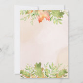 Invitation Les forêts de loup tombent baby shower modèle (Dos)