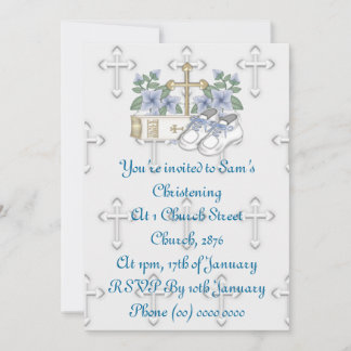 Invitation Les garçons chantent des chaussures