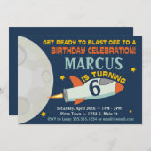 Invitation Les garçons de l'espace extra-atmosphérique Invita (Devant / Derrière)