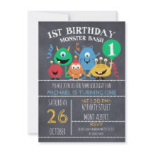 Les Garçons Monstres de Chalkboard 1er Anniversair