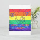 Invitation Les gays ont des droits (Debout devant)