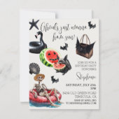 Invitation Les goules veulent faire la fête au soleil à la Su (Devant)