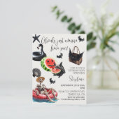 Invitation Les goules veulent faire la fête au soleil à la Su (Debout devant)