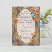 Invitation Les grands arbres, les feuilles d'automne et les b (Debout devant)