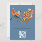 Invitation Les grands arbres, les feuilles d'automne et les b (Dos)