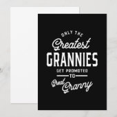 Invitation Les Grannies Les Plus Grandes Sont Promues À Grann (Devant / Derrière)