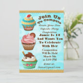 Invitation Les guerres de petit gâteau font cuire au four (Debout devant)