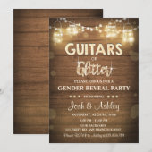 Invitation Les guitares ou le genre de parties scintillantes (Devant / Derrière)