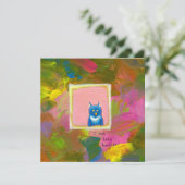 Invitation Les hiboux sont des carnivores - des chouettes amu (Debout devant)