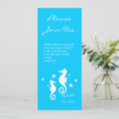 Invitation Les hippocampes (Debout devant)