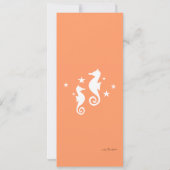 Invitation Les hippocampes (Dos)