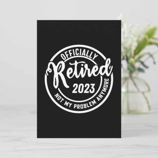 Invitation Les Hommes Retraités 2023 Plus Mon Problème - Vint (Debout devant)