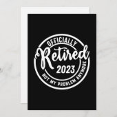 Invitation Les Hommes Retraités 2023 Plus Mon Problème - Vint (Devant / Derrière)