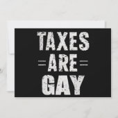 Invitation Les impôts sont gays (Devant)